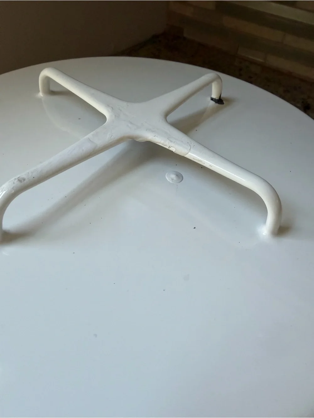 Vintage Dansk Kobenstyle white Enamel Dutch Oven